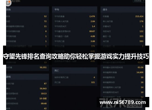 守望先锋排名查询攻略助你轻松掌握游戏实力提升技巧